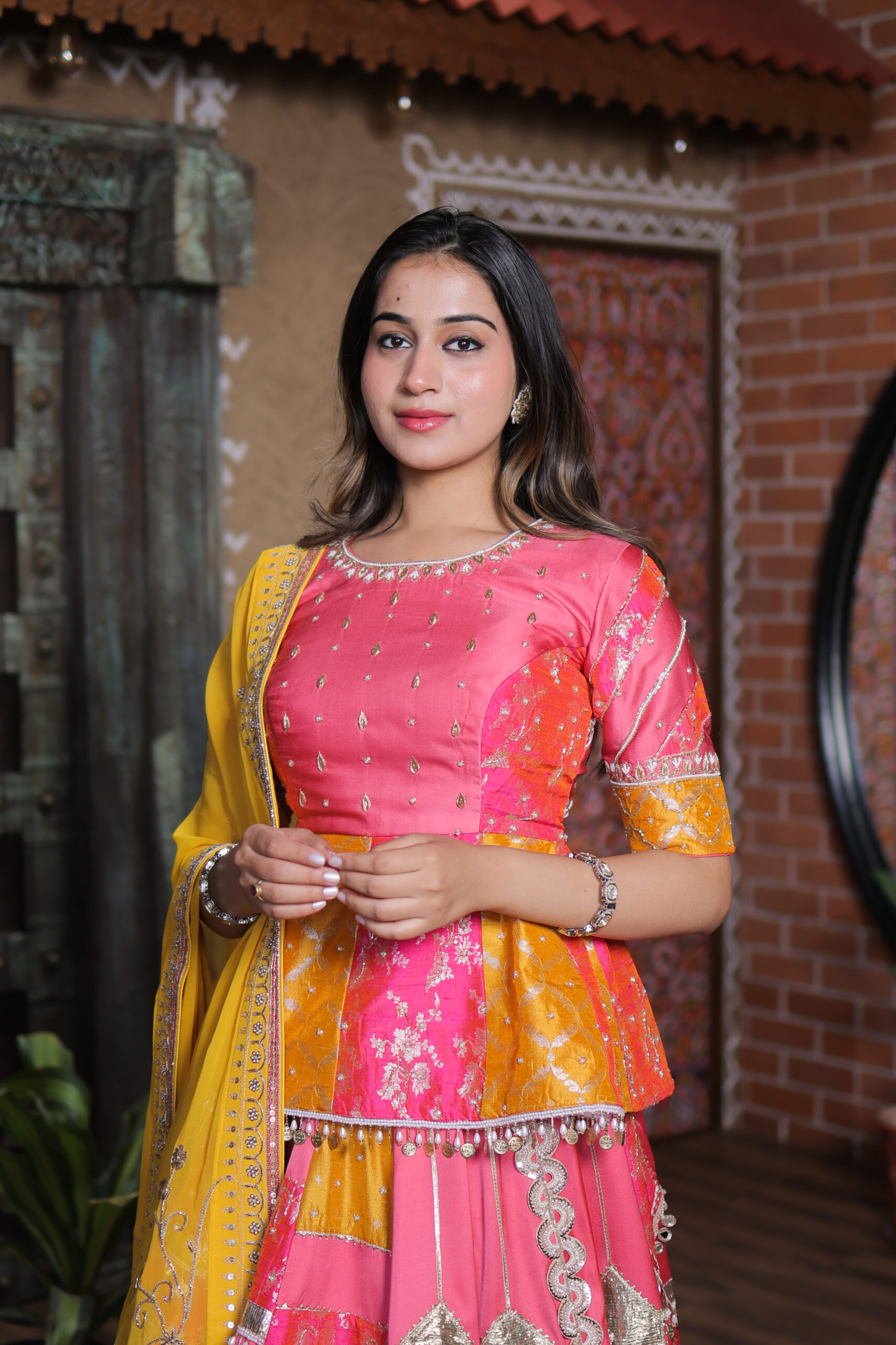 Kediya style Hand Work Chaniyacholi