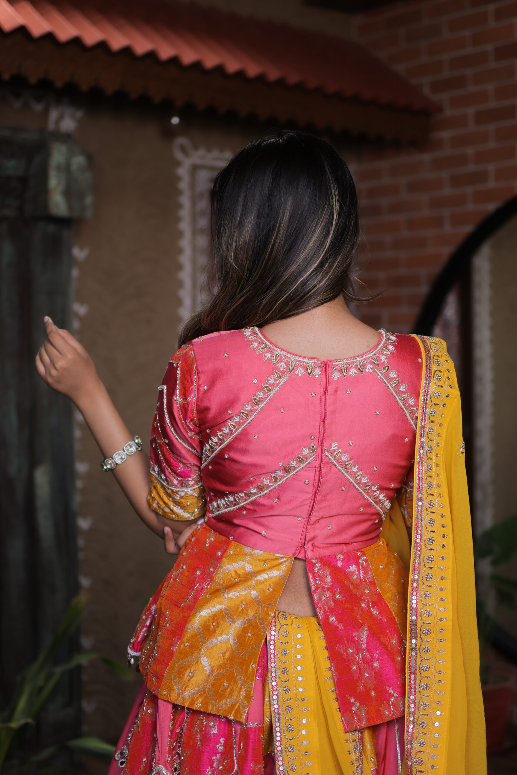 Kediya style Hand Work Chaniyacholi