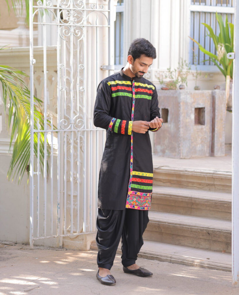 Black Kurta Set for Men