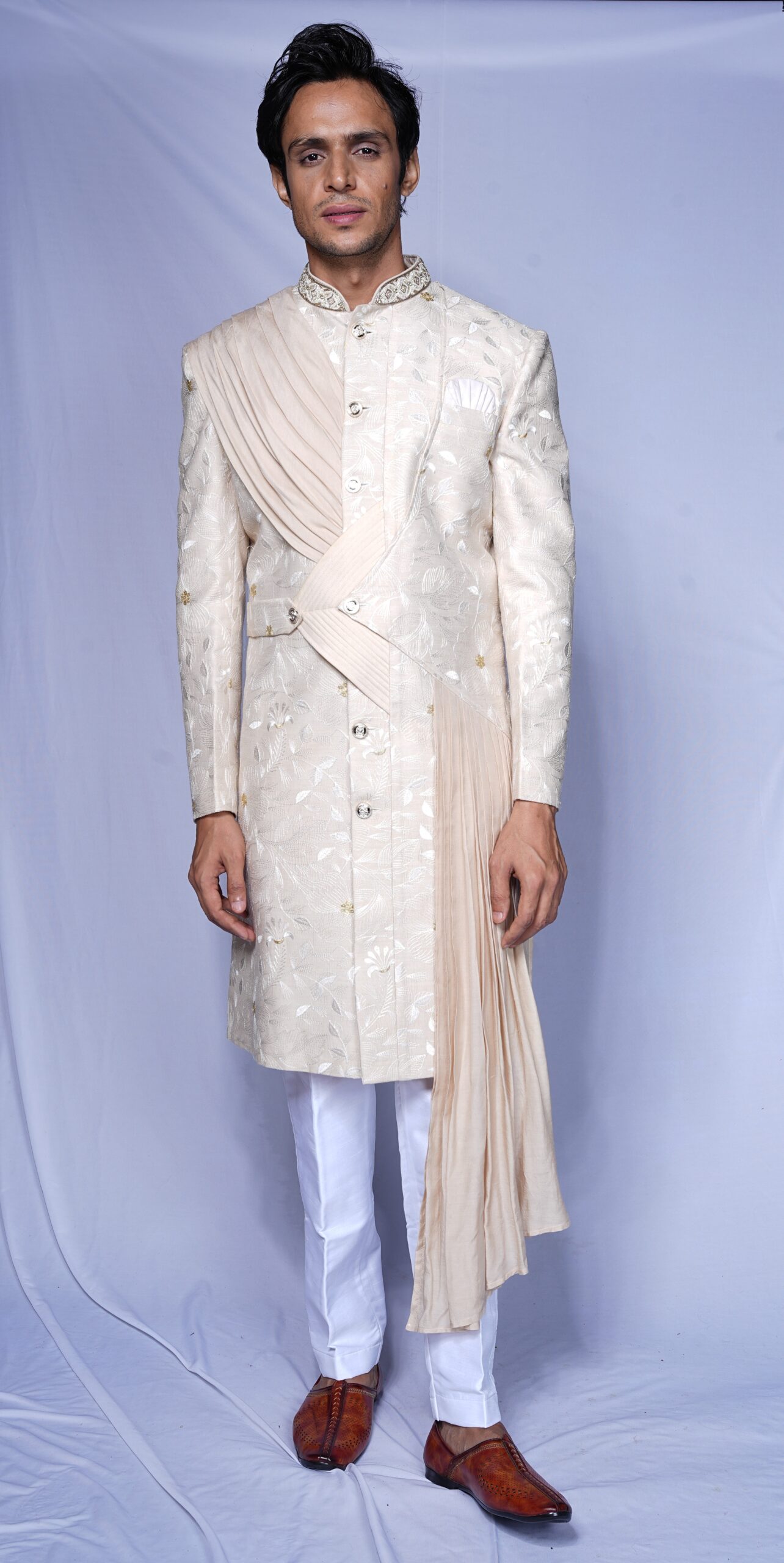 Beige Kurta for Men