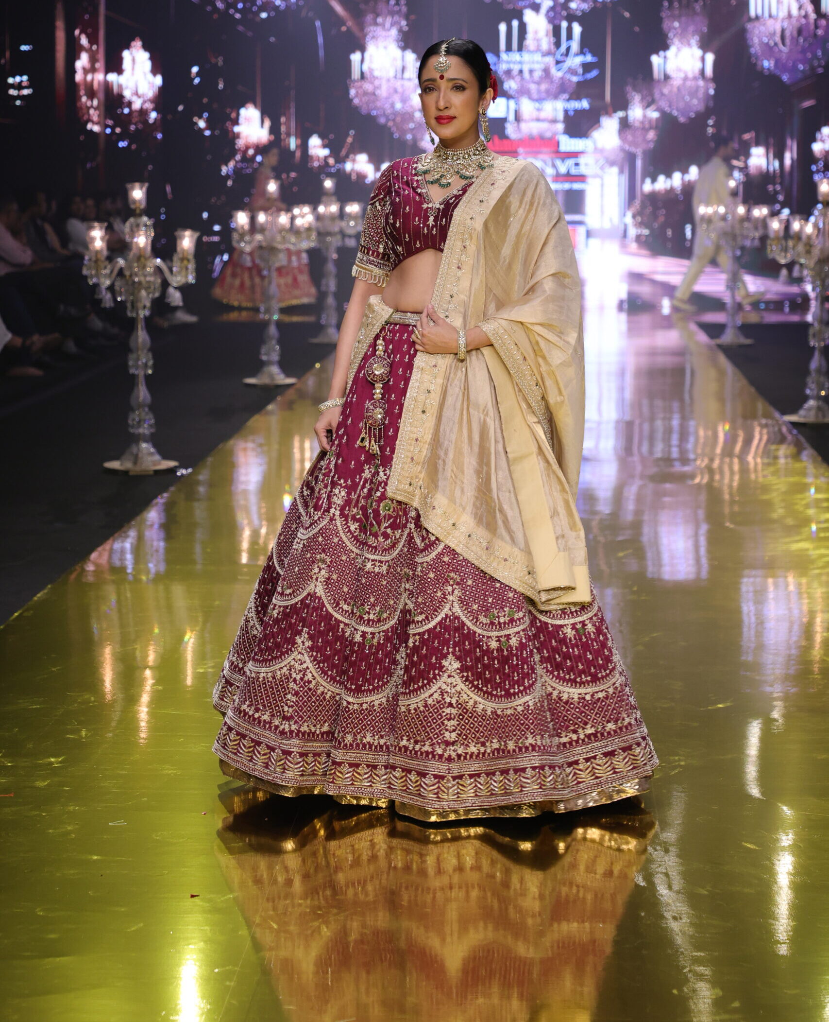 The Magenta Majesty Bridal Lehenga