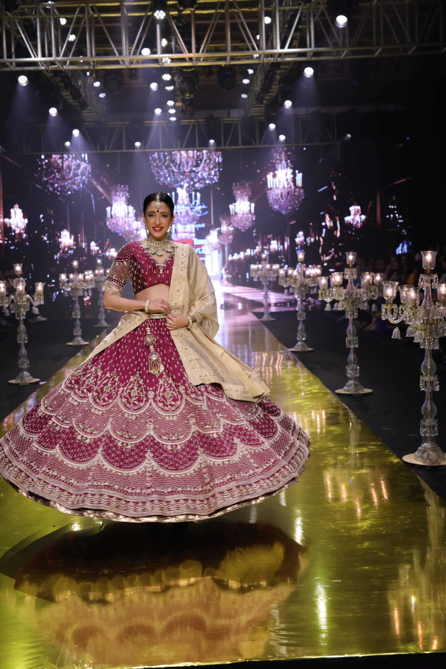 The Magenta Majesty Bridal Lehenga