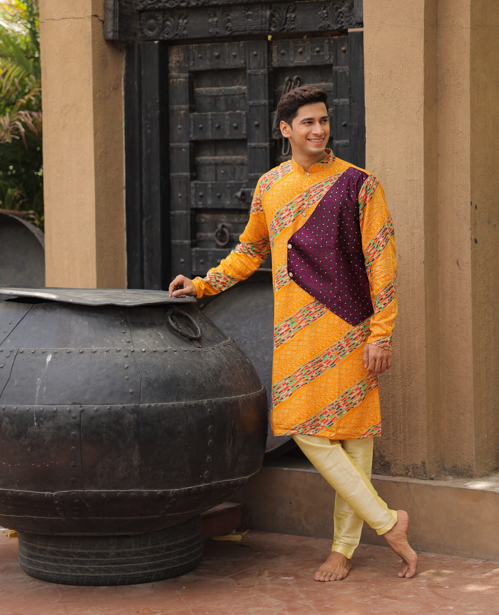 Yellow Navratri kurta