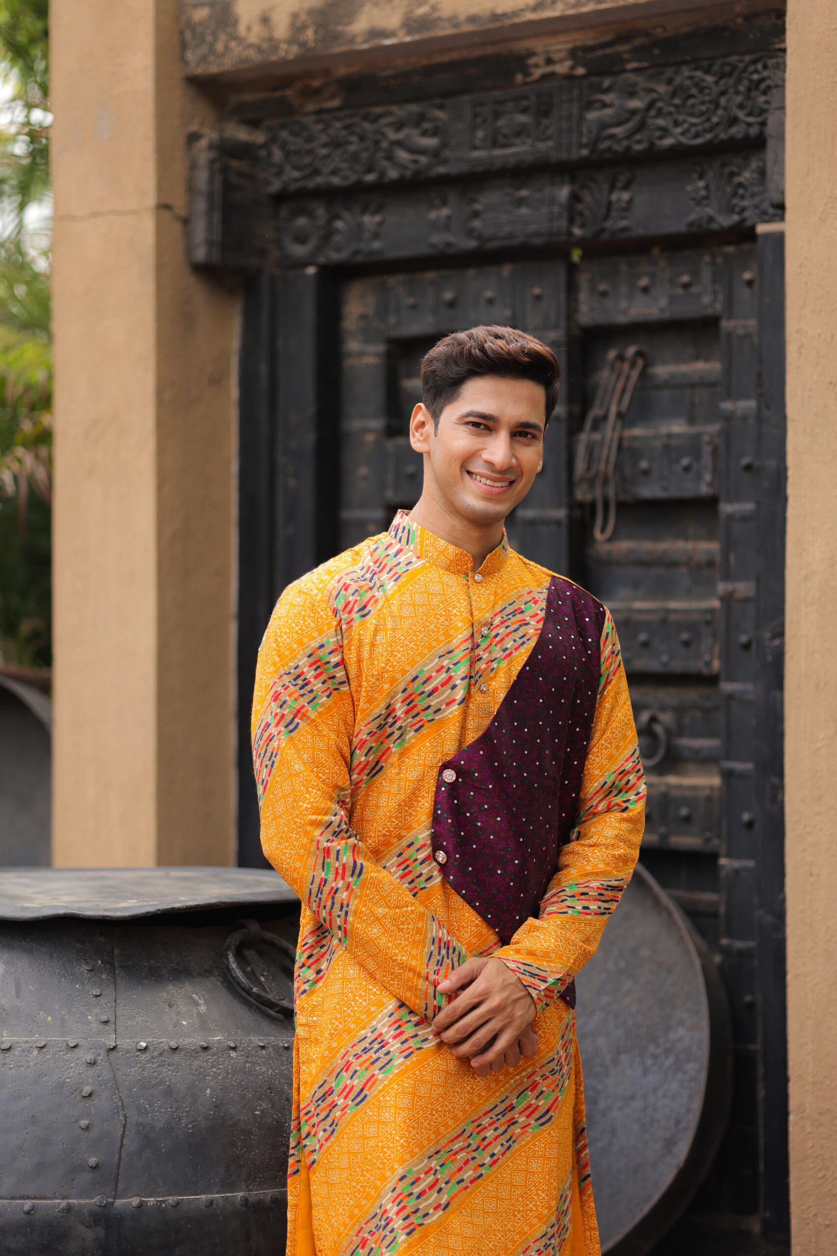 Yellow Navratri kurta
